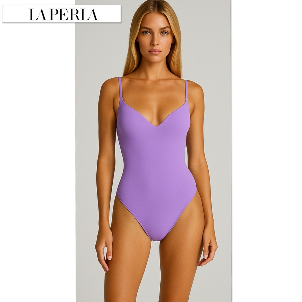 La Perla Studio One Piece Reversible Swimsuit S / XS Built In Wire Bra Designer
